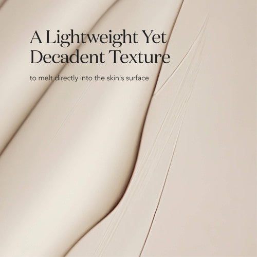 Textured beige surface with a quote about texture and skin.