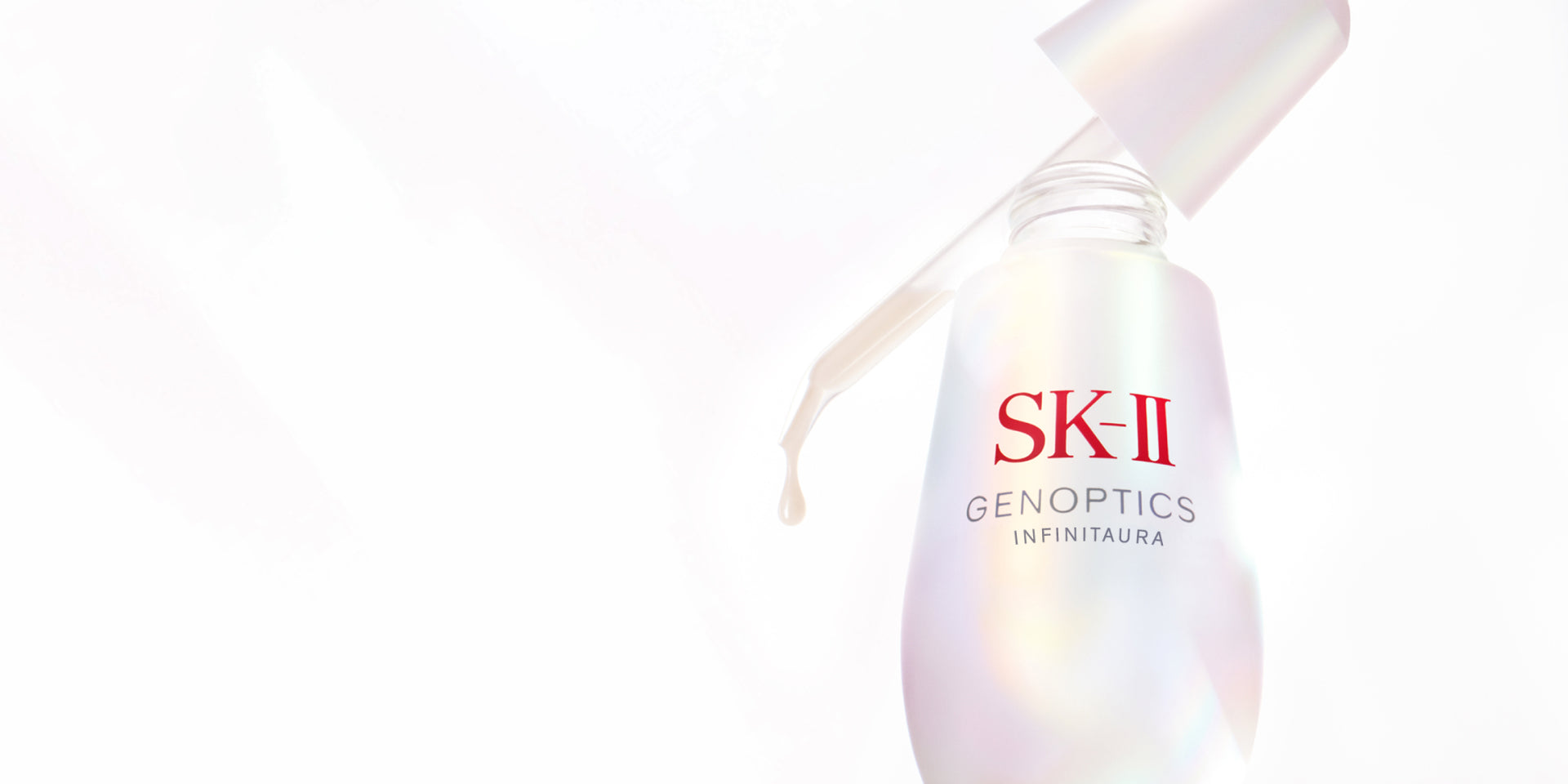 Radiant skin showing Aura Protein complex results on genoptics infinitaura serum