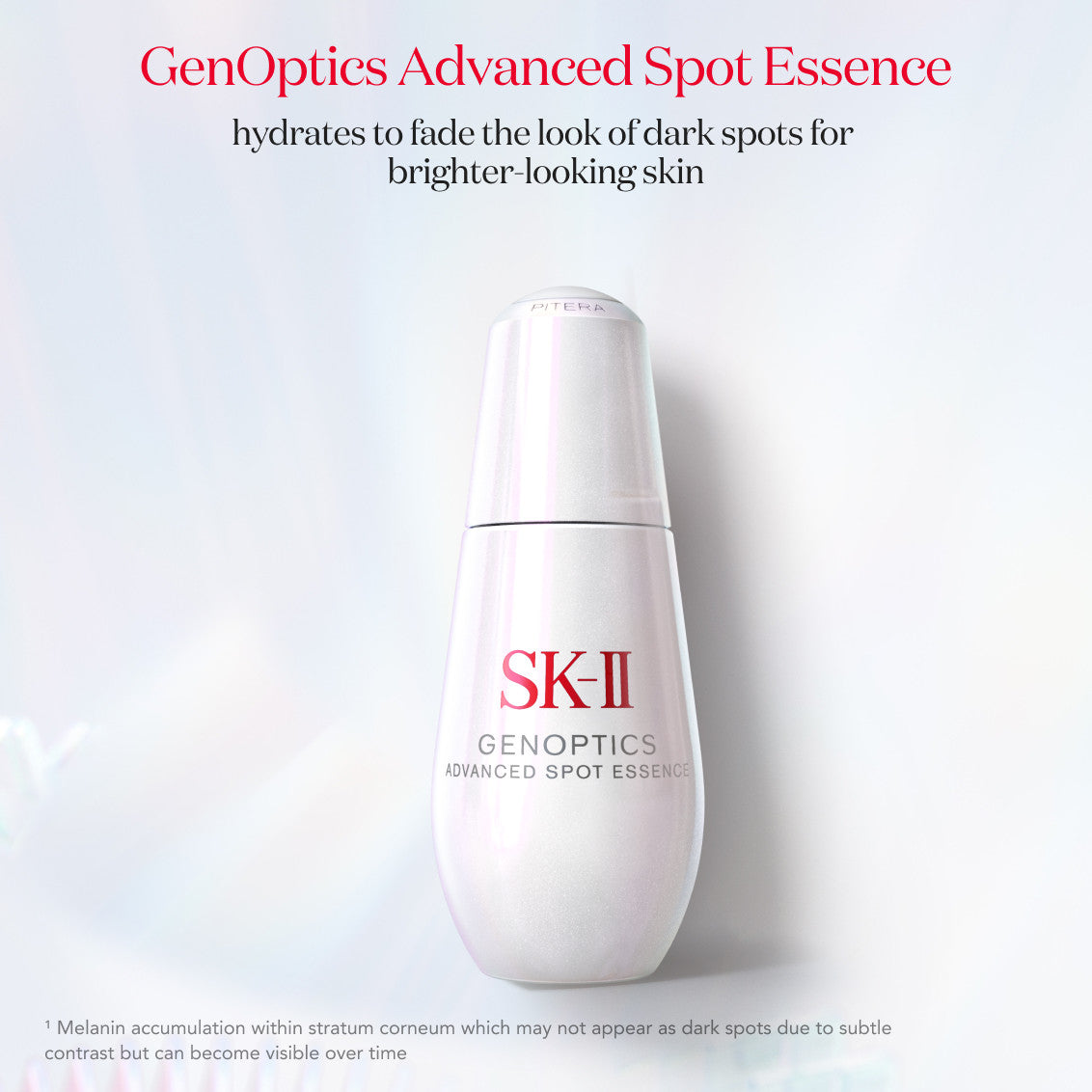 SK-II GenOptics Spot Essence helps to remove dark spots caused by the sun to brighten your skin