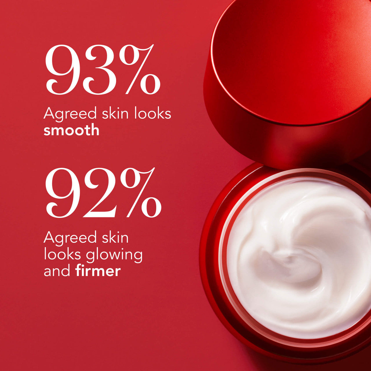 SK-II Skinpower Advanced Cream moisturizer, 93% agreed skin looked smoother, 92% agreed skin looked firmer | newPdp